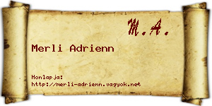 Merli Adrienn névjegykártya